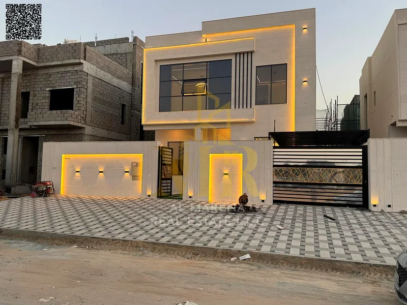 A villa with a price including registration and ownership fees on the main street, ready for occupancy in the most upscale areas of Ajman, freehold fo63904245670914112