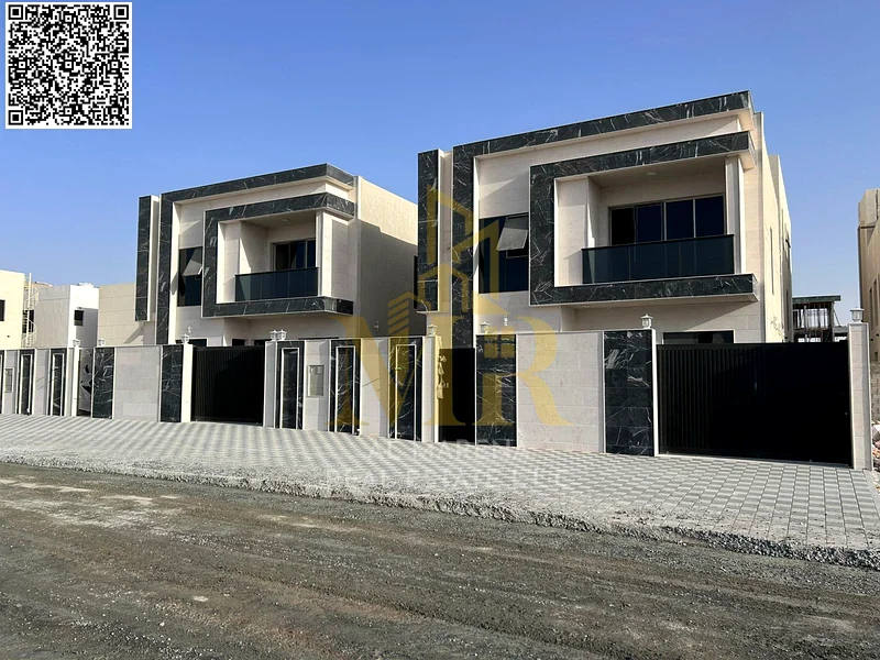 A villa with a price including registration and ownership fees on the main street, ready for occupancy in the most upscale areas of Ajman, freehold fo63905218340227111