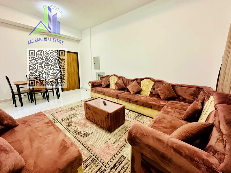 متاح الآن، غرفة وصالة للإيجار شهريًا، أثاث جديد، بناء جديد، فقط 3800 درهم، شاملة الفواتير63838457239554110