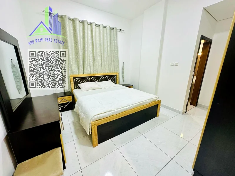 متاح الآن، غرفة وصالة للإيجار شهريًا، أثاث جديد، بناء جديد، فقط 3800 درهم، شاملة الفواتير63838457239554114