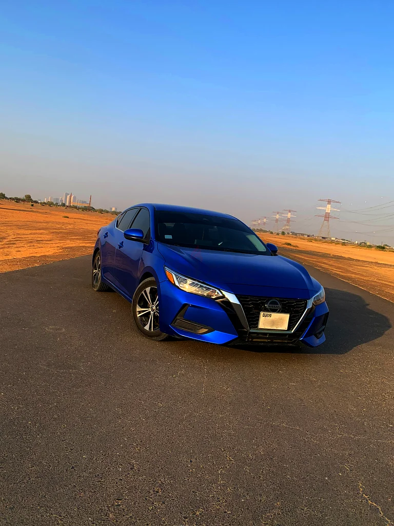 Nissan Sentra SV 2.0L 2020 blue in perfect condition Lady driven UAE registration63612797523843112