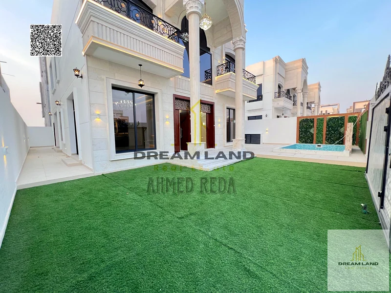 Luxury super deluxe villa for sale in Al Helio 2 area in Ajman, freehold for all nationalities, at a price including registration and ownership fees63905344500227112