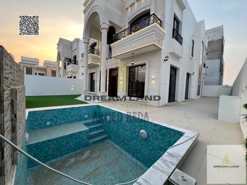 Luxury super deluxe villa for sale in Al Helio 2 area in Ajman, freehold for all nationalities, at a price including registration and ownership fees63905344500227113