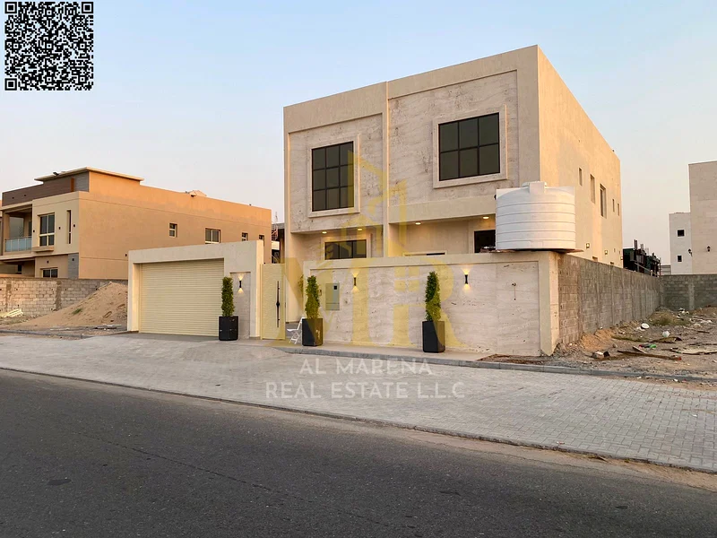 Turnkey villa with all-inclusive price on the main street, ready for occupancy in the most upscale areas, freehold for all nationalities in Ajman, wit63872558319619112