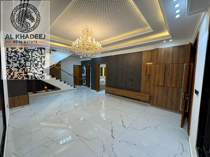 Villa for sale in Al Helio area, consisting of 4 rooms and a maid's room with a roof and a large front parking space, central air conditioning63904570203907112