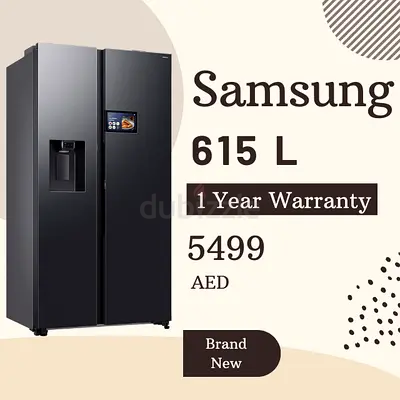Samsung Bespoke side by side Refrigerator  * 615L * 1 year warranty