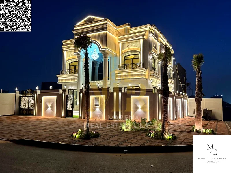 For Sale – Corner Luxury Villa in Al Helio – Ajman | 3,700 sq ft Land | 3,600 sq ft Built-up | 5 Master Bedrooms | AED 2,400,000 Incl. Fees63905218349954112