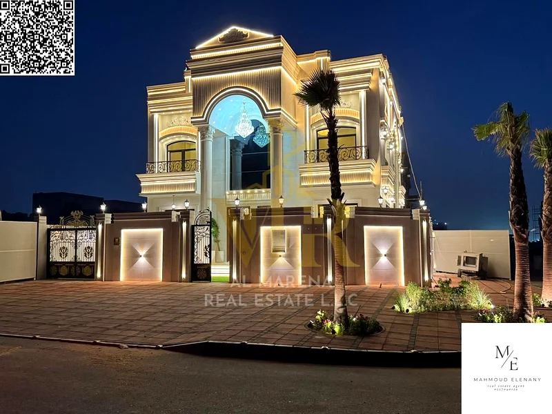 For Sale – Corner Luxury Villa in Al Helio – Ajman | 3,700 sq ft Land | 3,600 sq ft Built-up | 5 Master Bedrooms | AED 2,400,000 Incl. Fees63905218349954110