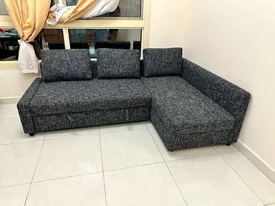 Ikea Friheten corner sofa bed with storage