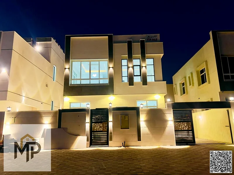 For sale, a distinctive villa in Al Helio, Ajman. Registration fees included. Now's your chance to own a luxurious villa with a modern design and high63904952087937111
