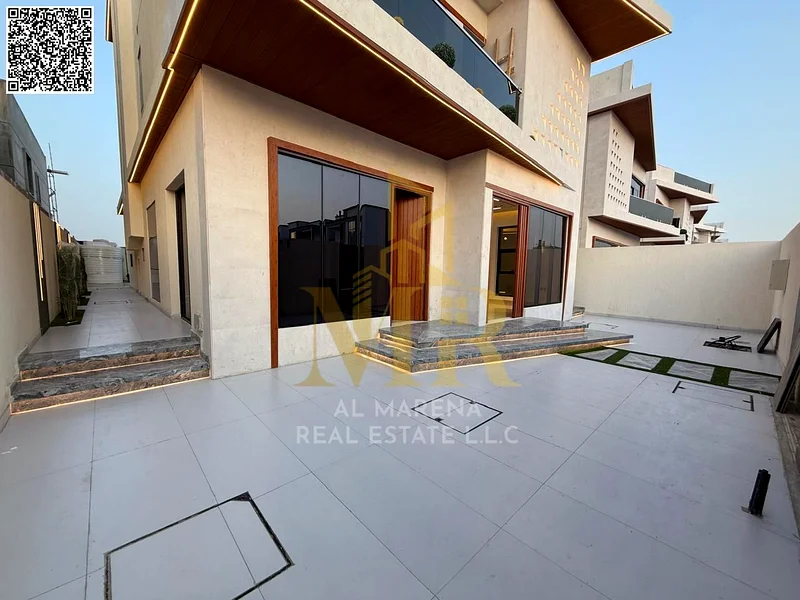 A villa with a price including registration and ownership fees on the main street, ready for occupancy in the most upscale areas of Ajman, freehold fo63904697916546112