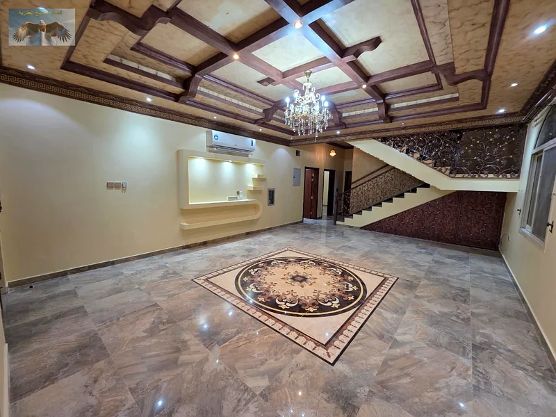 Luxury villa for rent in Al Rawda 2, Ajman, 5 master bedrooms, roof + maid's room, second plot from Sheikh Ammar Street, distinguished location and lu63723288173186111