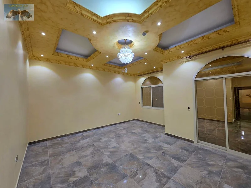 Luxury villa for rent in Al Rawda 2, Ajman, 5 master bedrooms, roof + maid's room, second plot from Sheikh Ammar Street, distinguished location and lu63723288173186113