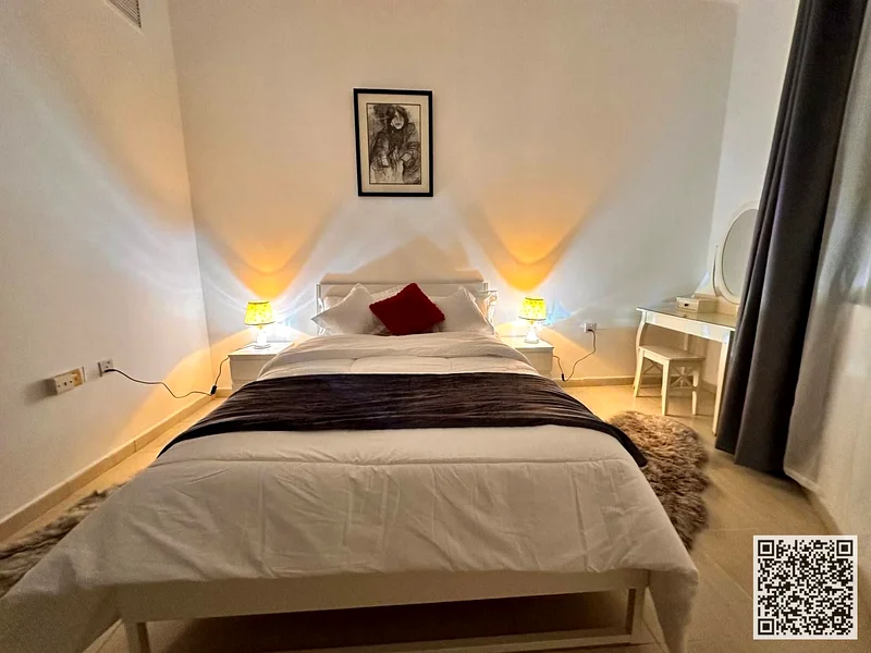 First resident, the most luxurious and beautiful furnished one-bedroom apartment for monthly rent in Ajman, spacious area, VIP furniture, super deluxe63837067369218110