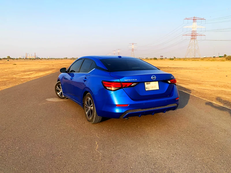 Nissan Sentra SV 2.0L 2020 blue in perfect condition Lady driven UAE registration63612797523843111