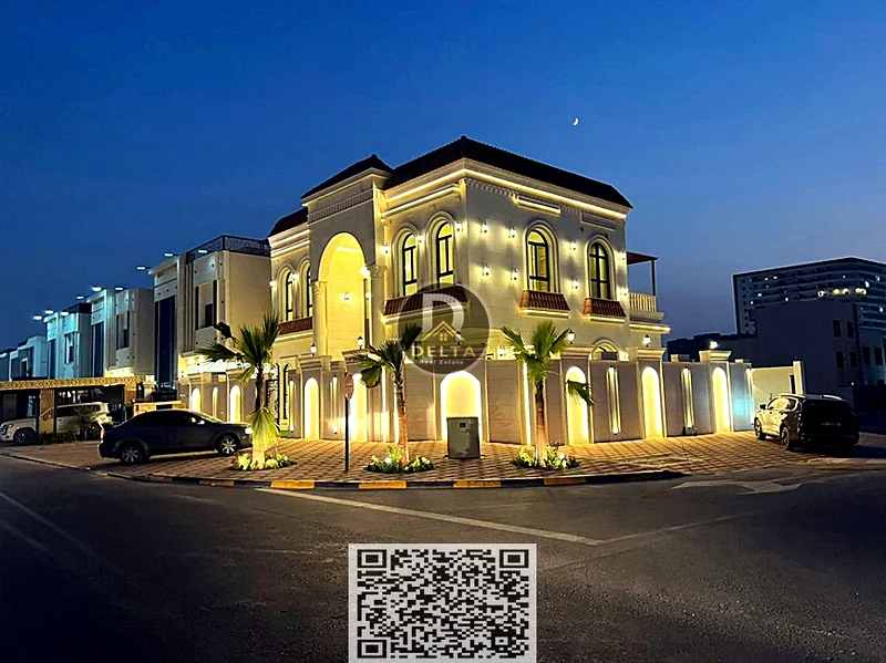 🏡 Corner villa for sale in Al Helio – 5 bedrooms + 2 living rooms – Super deluxe finishing!63904570293762113