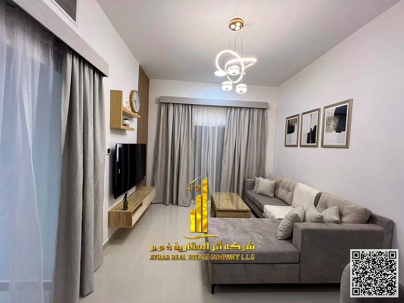 شقة مفروشة من غرفة نوم واحدة للايجار الشهري 🏡 في عجمان - الجرف 2 - بالقرب من مدرسة الأقصى ✔️ جميع الفواتير مشمولة ⚡📶 جاهزة للانتقال فورًا63837165950721110
