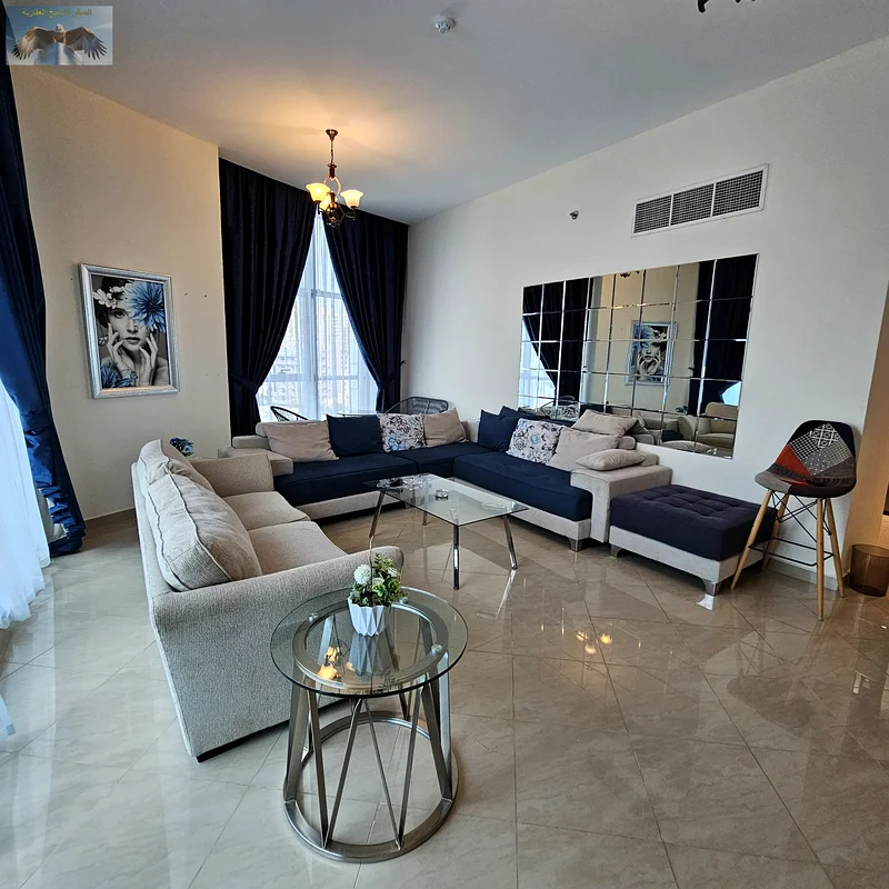 2BR furnished apt in Ajman, sea view, front row on Corniche | Gym, pool, jacuzzi, parking | Spacious | All bills included | Prime Corniche location63810535452930113