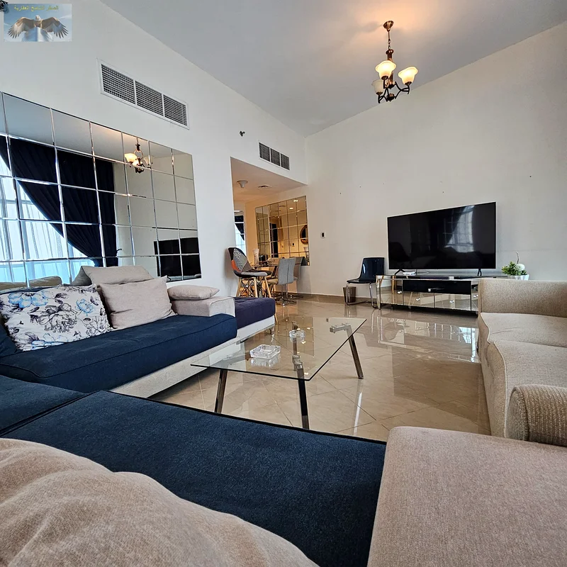 2BR furnished apt in Ajman, sea view, front row on Corniche | Gym, pool, jacuzzi, parking | Spacious | All bills included | Prime Corniche location63810535452930112