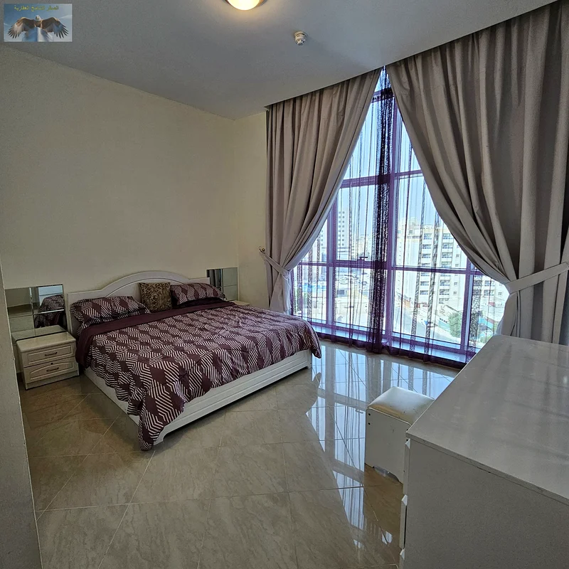 2BR furnished apt in Ajman, sea view, front row on Corniche | Gym, pool, jacuzzi, parking | Spacious | All bills included | Prime Corniche location63810535452930114