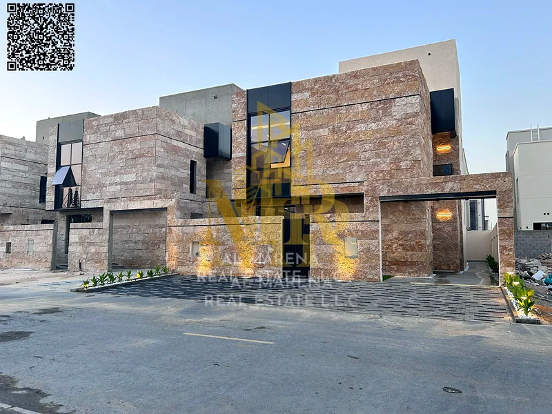 A villa with a price including registration and ownership fees on the main street, ready for occupancy in the most upscale areas of Ajman, freehold fo63882550747905112