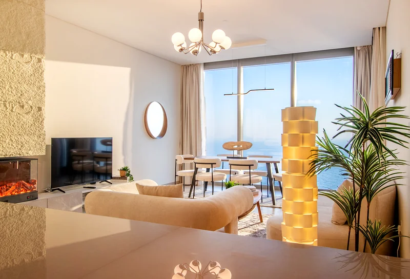 شقة فاخرة بإطلالة على البحر بغرفتي نوم قرب JBR ودبي آي63834392740867111