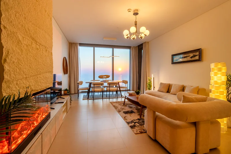 شقة فاخرة بإطلالة على البحر بغرفتي نوم قرب JBR ودبي آي63834392740867110