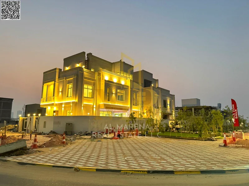 Corner villa, turnkey, all-inclusive price, on the main street, ready to move in, in the most upscale areas of Ajman, freehold for all nationalities,63904570311681113