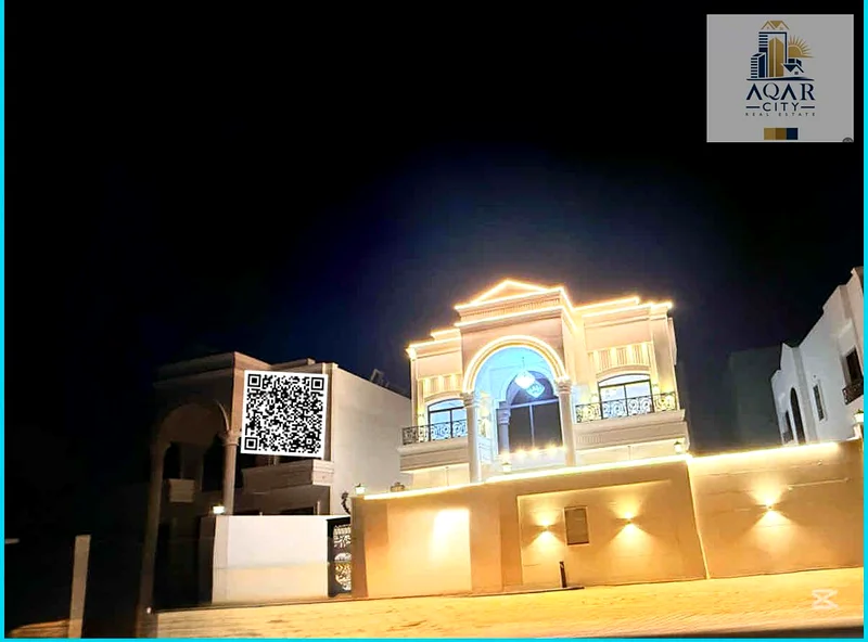 فيلا للبيع، متضمنة رسوم الملكية والتسجيل. خمس غرف نوم رئيسية، وصالة رئيسية، وقاعة، ومطبخ رئيسي. مقابل الخدمات. بالقرب من المسجد. مساحة الأرض 4600 قدم مربع. بناء63905218094337111