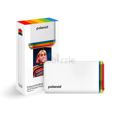 Polaroid Hi-Print - 2nd Generation Bluetooth Connected 2x3 Pocket Photo Dye-Sub Printer - White Prin