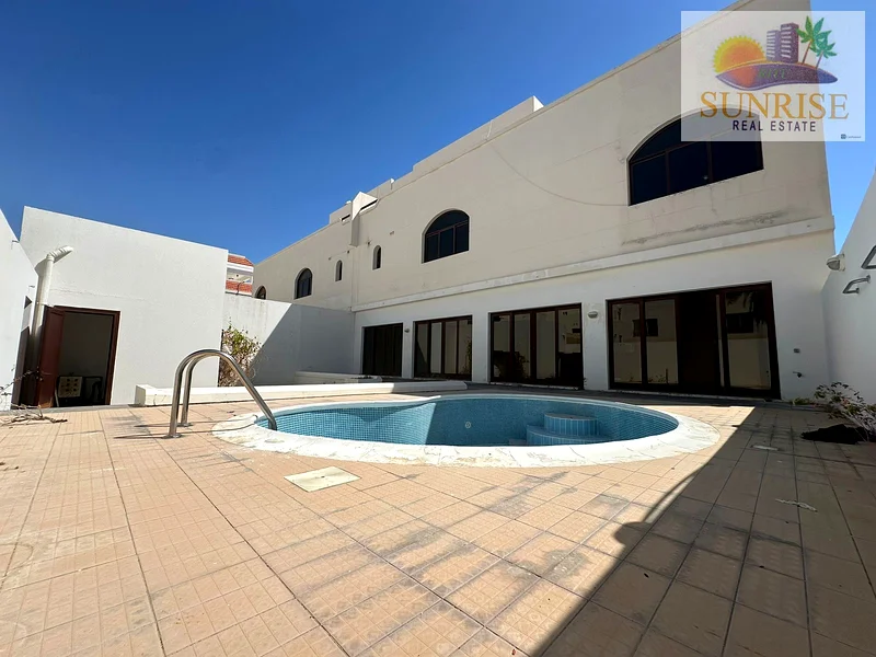 Fully Family Villa Five Bedrooms Hall, Nice Bright Kitchen, Private Swimming Pool, Front Garden & Back Yard, Maid Room, Washing Room, Al Bateen.63625224202115111