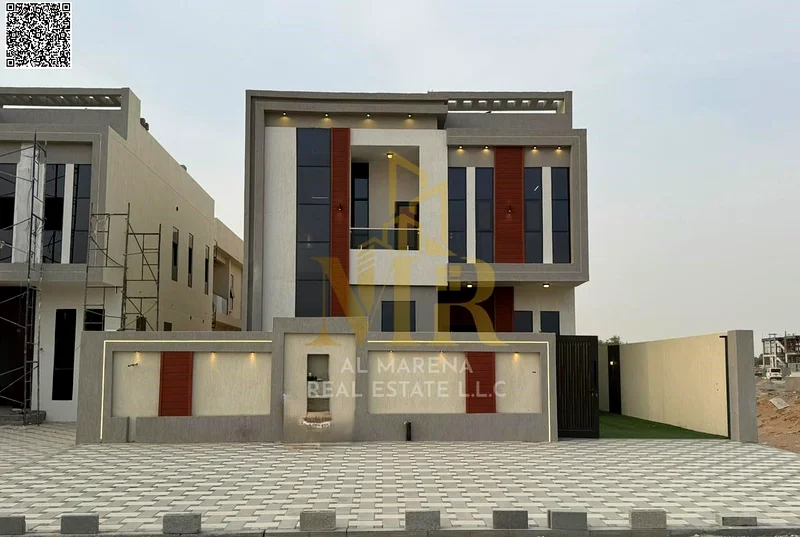 A villa with a price including registration and ownership fees on the main street, ready for occupancy in the most upscale areas of Ajman, freehold fo63892909448066112