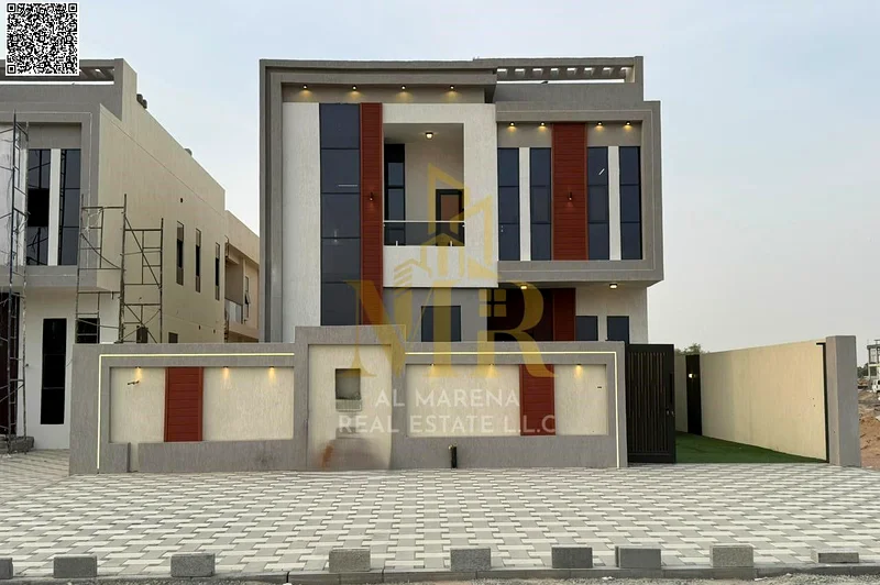 A villa with a price including registration and ownership fees on the main street, ready for occupancy in the most upscale areas of Ajman, freehold fo63892909448066113