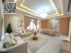 Luxurious 6-room villa with a roof, including registration fees, furniture and AC, in Al-Helio 2, fr