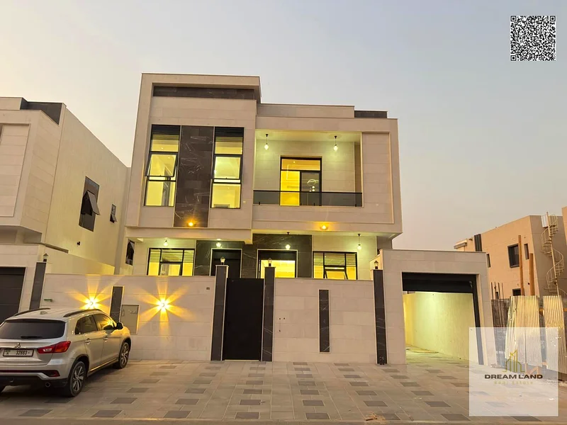For sale - Luxury villa in Al Bahia - Ajman | 5 master bedrooms | Majlis and master hall | High-end finishes | Price 1,650,000 dirhams including centr63881908976257110