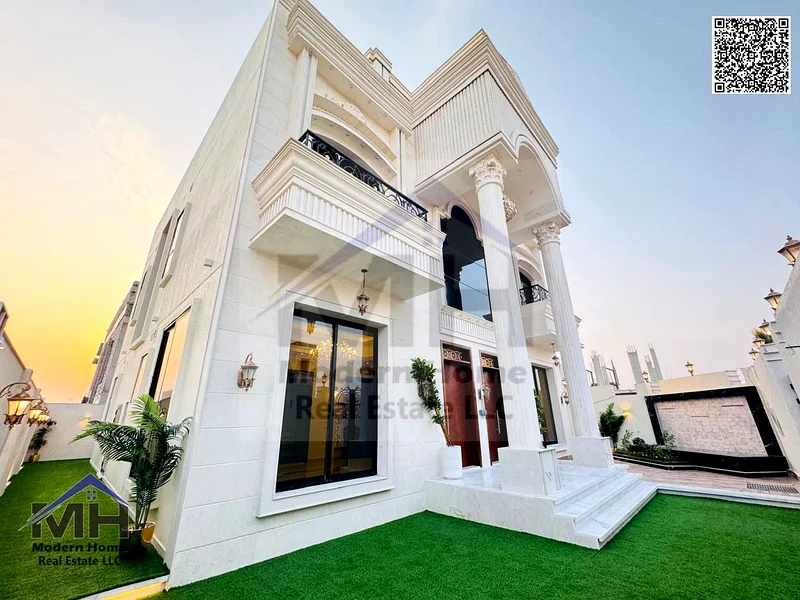At a price including registration fees own corner villa one of the most luxurious villas in Ajman.first resident freehold central AC large setback63906519733635112