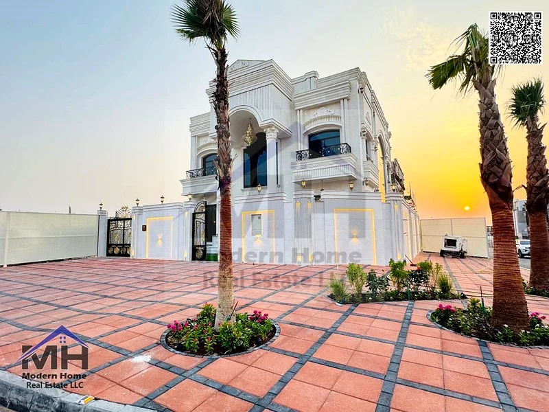 At a price including registration fees own corner villa one of the most luxurious villas in Ajman.first resident freehold central AC large setback63906519733635111