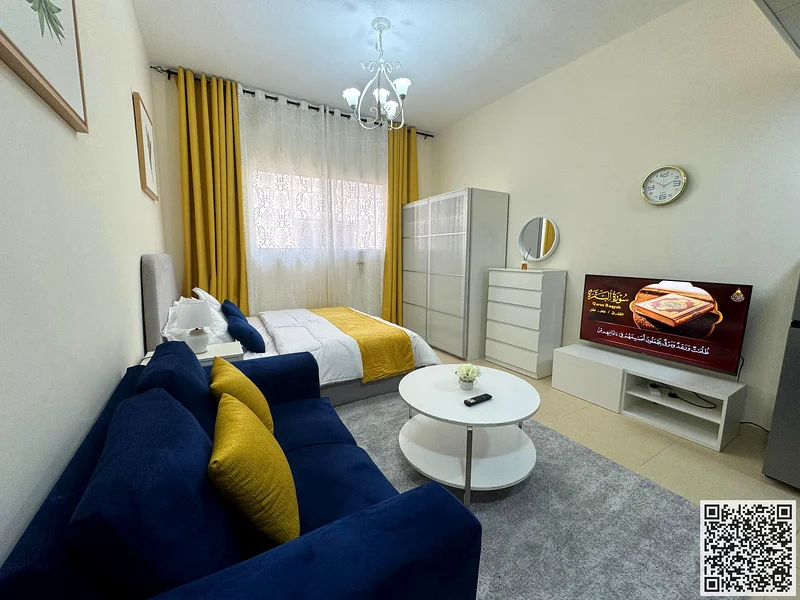 Studio apartment, With a semi-detached kitchen, fully furnished new, open view, all services included, Private Parking63837270198658110