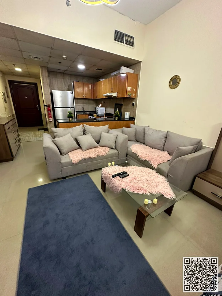 Furnished studio for monthly rent with balcony, in Ajman Al Nuaimiya 1 - Kuwait Street ✔️ Bills and internet included ⚡📶 Ready to move in immediately63838222934657111