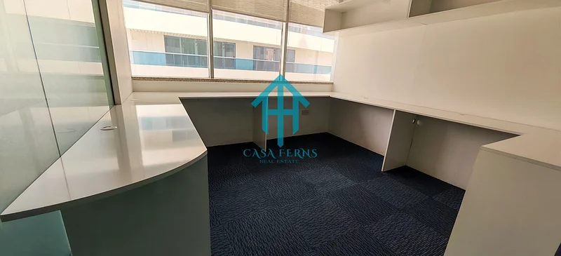 Fitted Office | Dewa And Chiller Inclusive | Next to Metro | Ready to Occupy63617435593731113