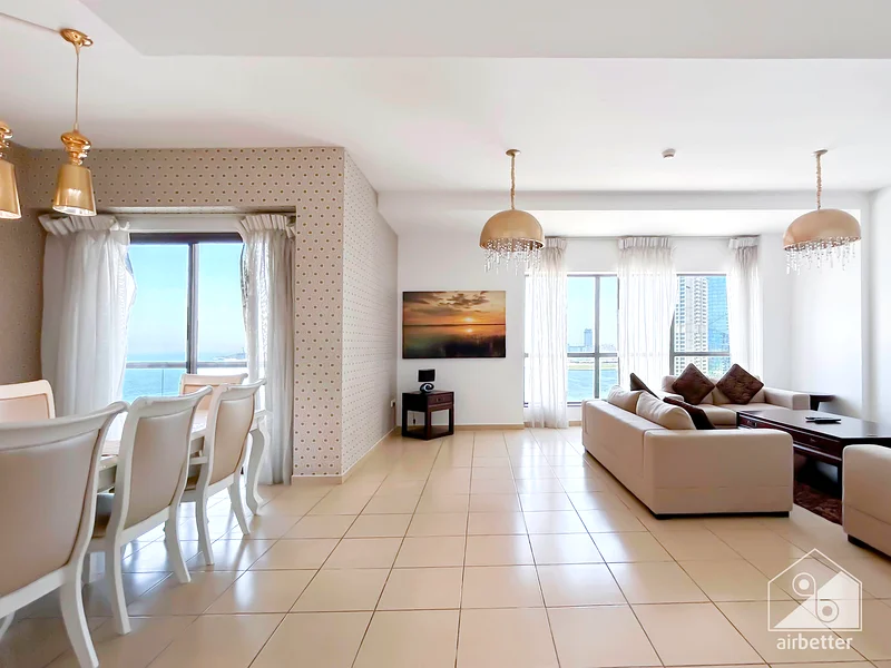 Gorgeous 3 BHK + maid room with Sea View at JBR ALL BILLS Inc. + FREE Parking & Wifi63831331780353113