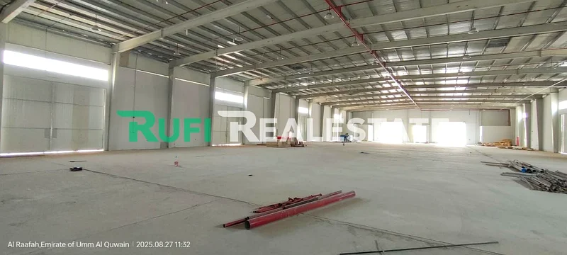 BRAND NEW ON MAINROAD /// 32000 Sq.Ft With 200Kw Power Warehouse For Rent in Emirates Modern Industrial Area Uaq.63623235390081112