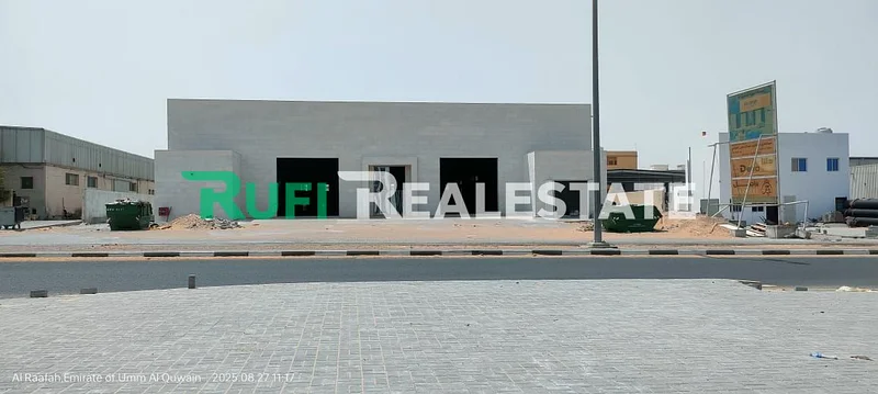 BRAND NEW ON MAINROAD /// 32000 Sq.Ft With 200Kw Power Warehouse For Rent in Emirates Modern Industrial Area Uaq.63623235390081111