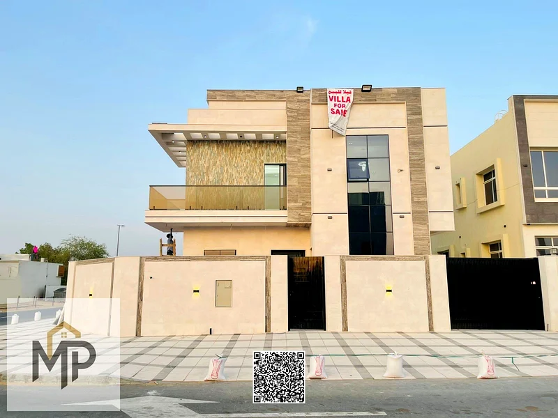 An unrepeatable opportunity, a luxurious villa for sale in Al Helio 2, Ajman, with luxurious finishing and a prime location close to the mosque.63906124302466112
