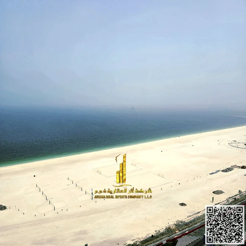 For annual rent ✅ Sea view Two-bedroom apartment, in Ajman Corniche Residence 🌊 Fully furnished ✅ Spacious area, gym, swimming pool, and parking63811107924483110