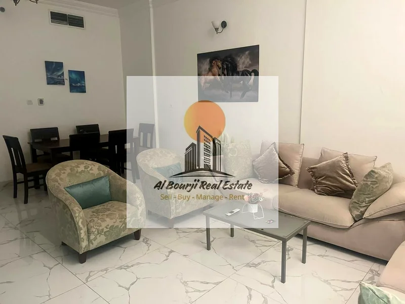 للإيجار - شقة فاخرة في برج الواحة، الرشيدية 1، لإيجار شهري في عجمان 🏢 غرفتي نوم 🛋️ صالة واسعة 🍽️ مطبخ مجهز63811472279553113