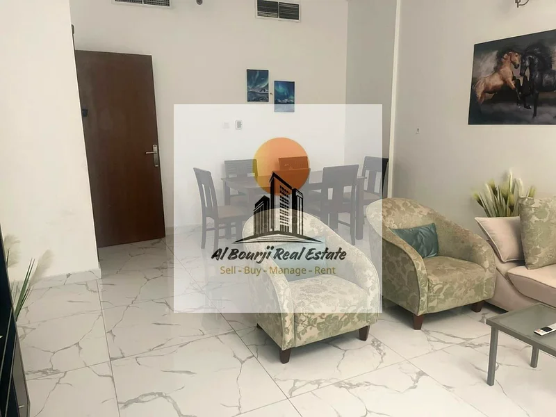 للإيجار - شقة فاخرة في برج الواحة، الرشيدية 1، لإيجار شهري في عجمان 🏢 غرفتي نوم 🛋️ صالة واسعة 🍽️ مطبخ مجهز63811472279553112