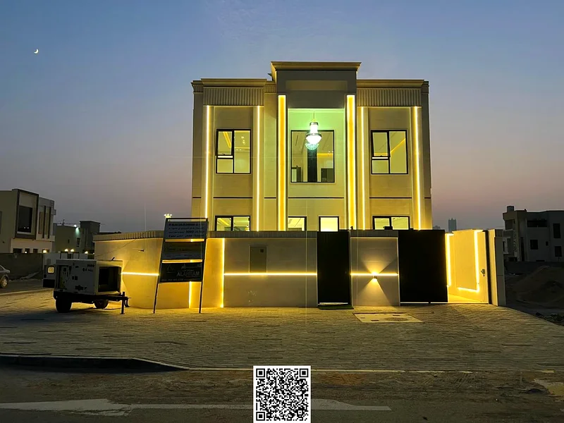 Classic all-stone villa for sale - corner | Ajman - Al Helio 2 area, including registration and ownership fees63905860867329111