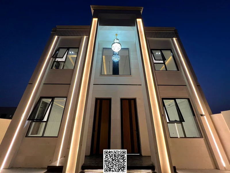 Classic all-stone villa for sale - corner | Ajman - Al Helio 2 area, including registration and ownership fees63905860867329114