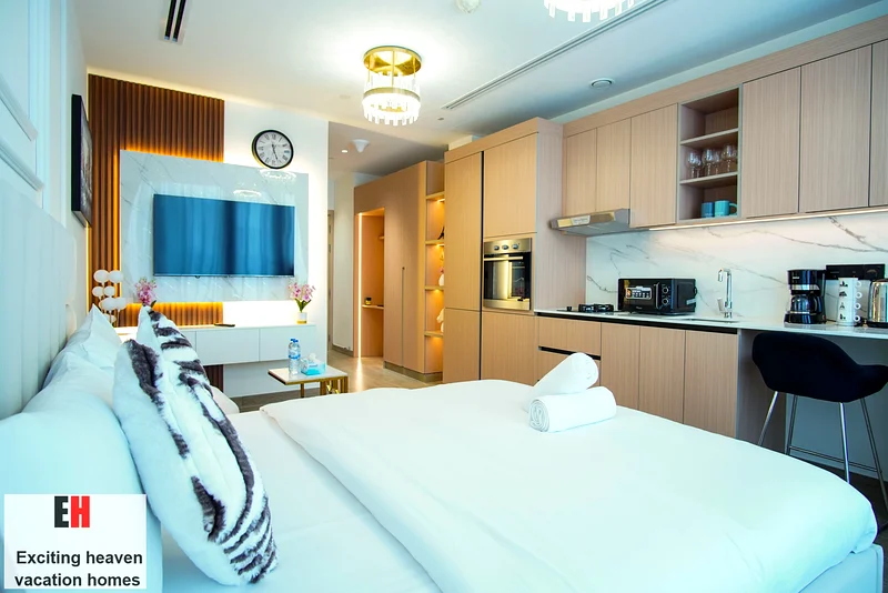 Fully Furnished Studio in Aura, JVC – Balcony, All Amenities, AED 6,000 (Bills Included)63835097163906114